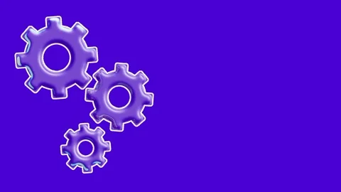 Purple Settings Gears Stock Footage 336063477