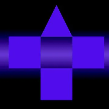 Purple shaped  block pattern 스톡 일러스트