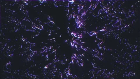 Purple shining waves create dynamic patterns on a dark background. Stock Footage 292455986