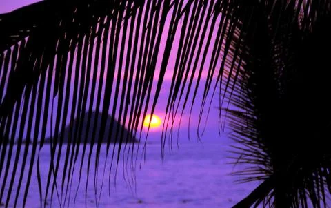 Purple Sky Foto stock