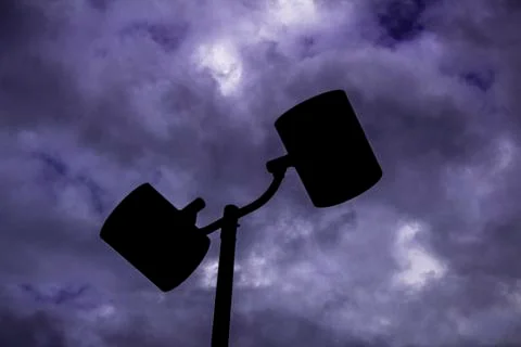 PURPLE SKY Foto stock