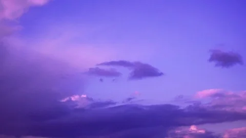Purple Sky Timelapse Stock Footage