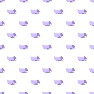 Purple slipper elements creating a seamless pattern background イラスト素材