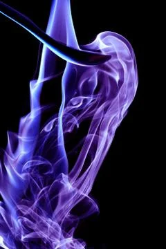Purple smoke Stock Illustration