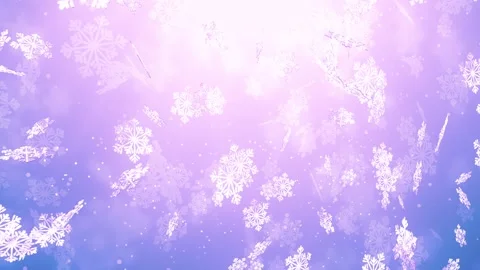 Purple Snowflake Crystals Stock Footage 317840112