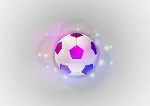 Purple soccer Stock Illustration