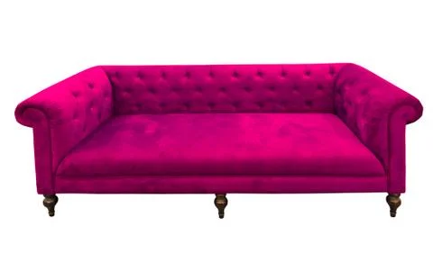 Purple sofa isolated Stock Photos