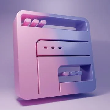 Purple Software, web developer programming code icon isolated on purple bac.. Stock Illustration