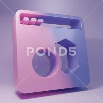 Purple Software, web developer programming code icon isolated on purple bac.. 스톡 일러스트