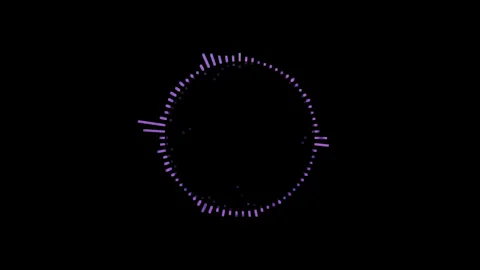 Purple sound wave loop animation Stock Footage 276221378