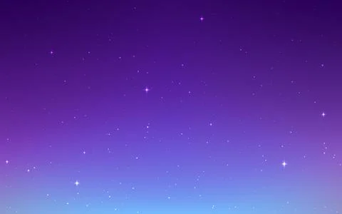 Purple space background. Color outer space with stars. Violet starry gradient Stock-Illustration