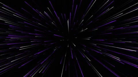 Purple space warp speed background with luminous motion trails Stock Footage 339316502