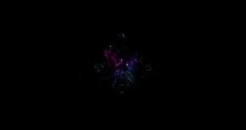 Purple Spark Energy Source Spot Burst On Black Background Element Stockbeeldmateriaal 330831364