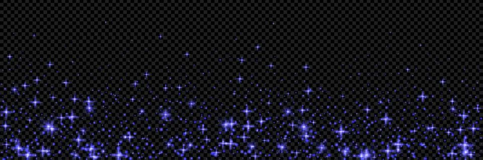 Purple sparkle light background. Gradient with magic star effect on dark bg as a Stock Illustration