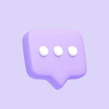 Purple speech bubble icon isolated on purple background Illustrazione stock