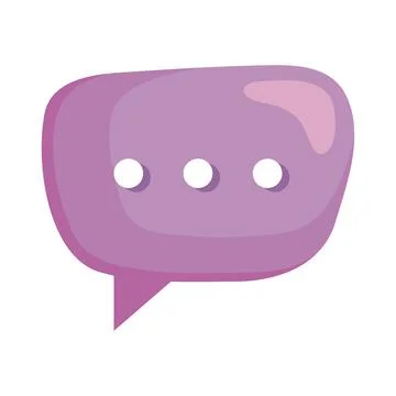Purple speech bubble イラスト素材