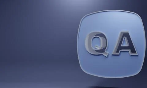 Purple Speech bubbles with Question and Answer icon isolated on purple back.. Stock Illustration