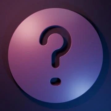 Purple Speech bubbles with Question icon isolated on purple-blue background.. Stock Photos
