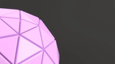 Purple sphere on the black surface Stock Illustration