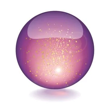 Purple Sphere Stock Illustration