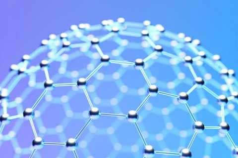 Purple  sphere of lines and dots, molecular lattice, geometric shape, network Stock Illustration