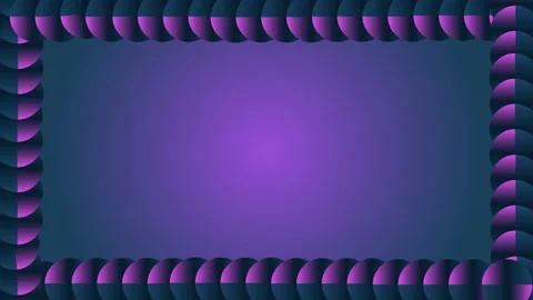Purple spheres forming a background frame in 4k video. Stock Footage 146601904