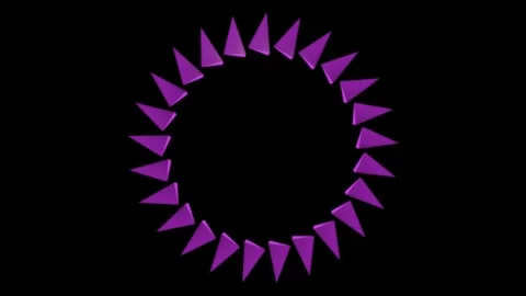 Purple spike formation Stock-Footage 98272039
