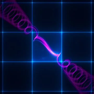 Purple spiral Illustrazione stock