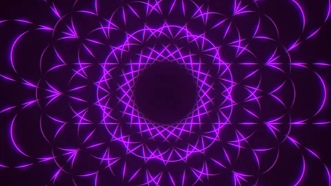 Purple spiral pattern intricate circle design with dark center Stock-Footage 282372171