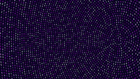 Purple spiral pattern of overlapping dots Vídeo Stock 311589644