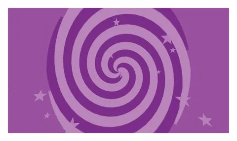 Purple spiral vortex background with flying stars for magical dreamy graphi.. Stock Illustration
