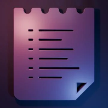 Purple Sport training program or fitness plan icon isolated on purple-blue .. Stock-Illustration