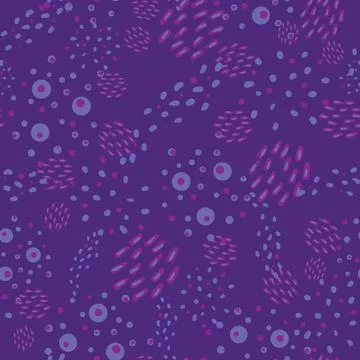 Purple spots seamless vector abstract pattern Stock Illustration