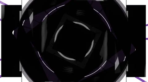 Purple Square Circle Tunnel 動画素材 45741322