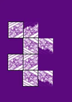 Purple square tiles with diagonal striped patterns イラスト素材