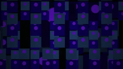 Purple squares and dots pattern animation. Stock Footage 335115217