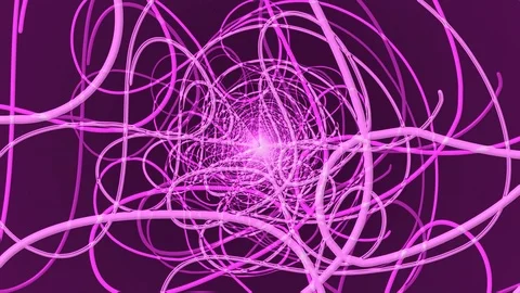 Purple Squiggle Line Zoom Stock Footage 100707079