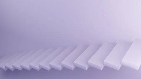Purple staircase Illustrazione stock