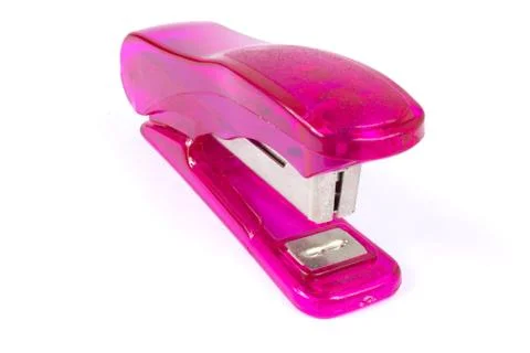 Purple stapler Stock Photos