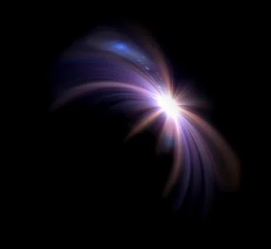 Purple star ring flare expose Stock Illustration