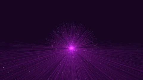 Purple starburst light rays and particles abstract background, space warp effect Vídeos de archivo 332108245