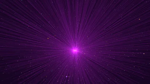 Purple starburst light rays background with glowing center and particles Vídeos de archivo 332108231