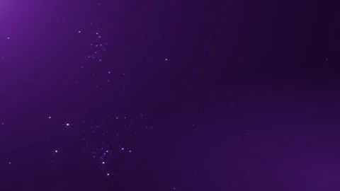 Purple starry background with small glowing lights scattered across space. El 库存影片 330593646