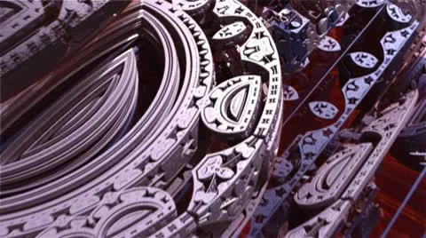Purple steel structures m1020 Stock Footage 10712852