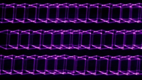 Purple steen cubes motion background Stock Footage 72658986