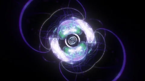 Purple Strand Tunnel VJ Loop Stock Footage 330004965