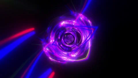 Purple Streak Tunnel VJ Loop Stock Footage 330008037