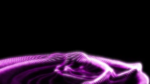 Purple String Splash Stock Footage 72130561