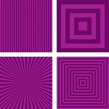 Purple striped pattern background set 스톡 일러스트