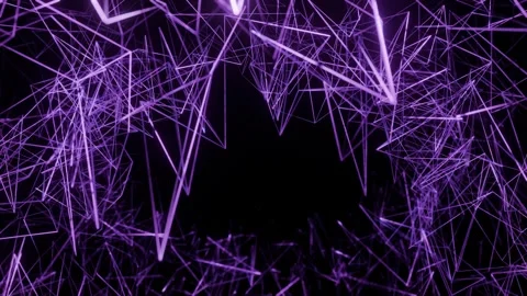 Purple Structures Background VJ Loop in 4K Stock Footage 260478790